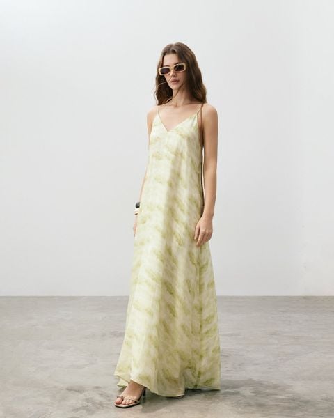 Green Marble Maxi Dress 