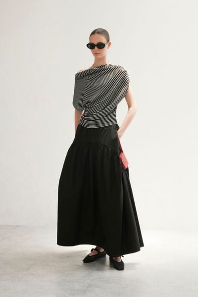  Khaki Panel Skirt 