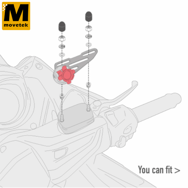 Bộ kit gắn phụ kiện Givi 01VKIT cho nhiều dòng xe