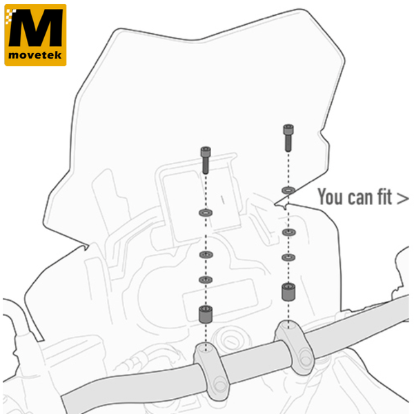 Bộ kit gắn phụ kiện Givi 05SKIT cho nhiều dòng xe