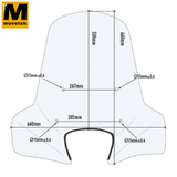 Kính chắn gió Givi 107A cho nhiều dòng xe