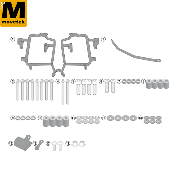 Khung hông Givi PL3112 Suzuki DL 650 V-Strom 17
