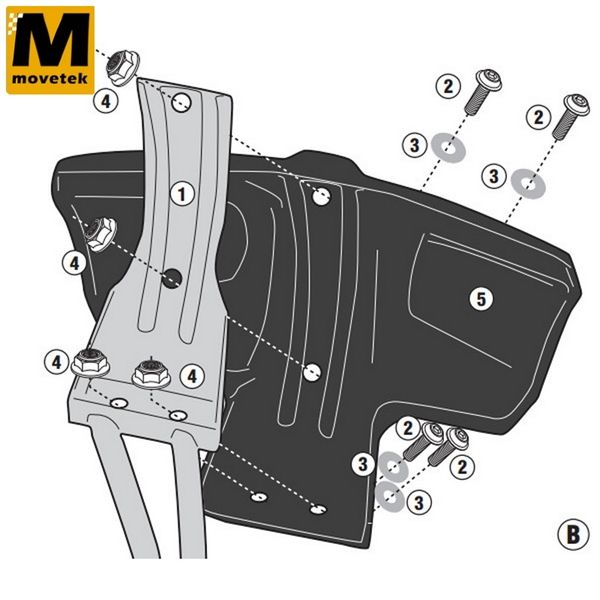 Bộ kit chuyên dụng Givi RM1178KIT Honda Africa Twin CRF1100L 20