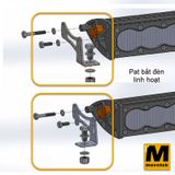 Đèn Led bar Baja Designs OnX6 màu đen thân thẳng