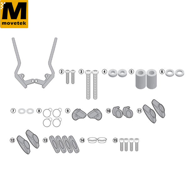 Bộ kit chuyên dụng Givi A5133A BMW R1250R 19