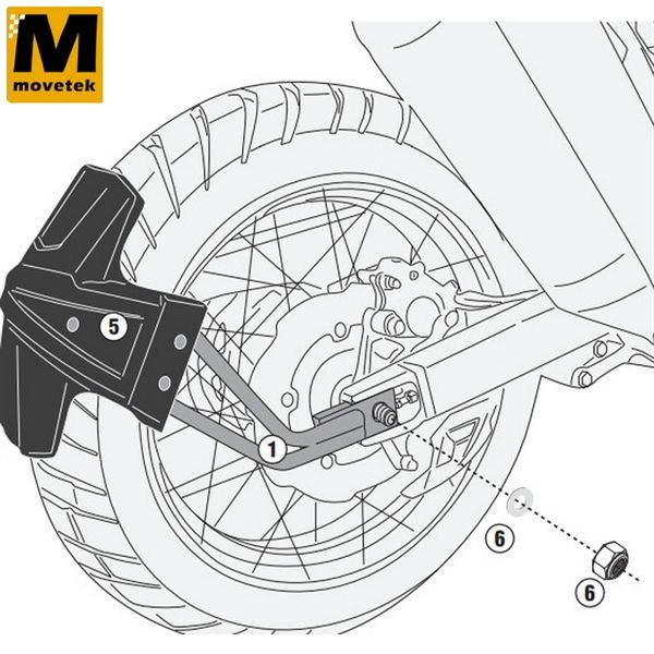 Bộ kit chuyên dụng Givi RM1178KIT Honda Africa Twin CRF1100L 20