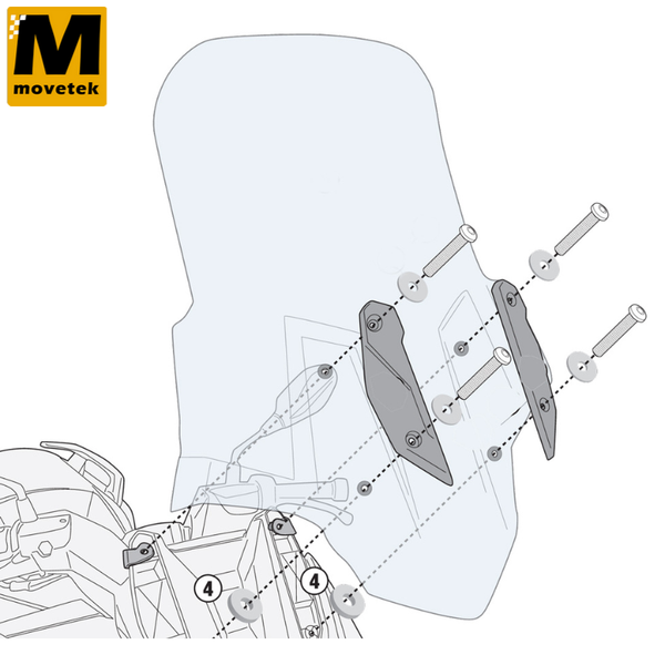 Kính chắn gió Givi 5132DT BMW C400GT 19-22
