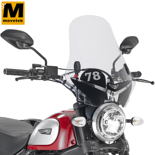 Kính chắn gió Givi 7407AS Ducati Scrambler 800 15-20