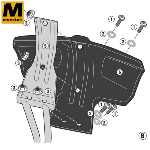 Bộ kit chuyên dụng Givi RM2139KIT Yamaha Tracer 900 GT 18-20