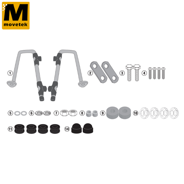 Bộ kit chuyên dụng Givi A1168A Honda Super Cub C125 18-22