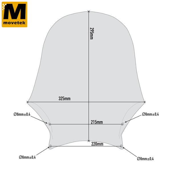 Kính chắn gió Givi A201 cho nhiều dòng xe