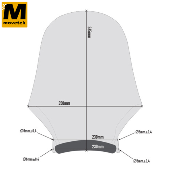Kính chắn gió Givi A210 cho nhiều dòng xe