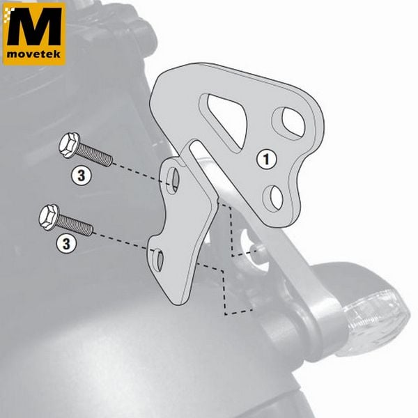 Pat kinh chắn gió Givi AL2128A cho 100AL, 140A, 140S XSR900 16-21