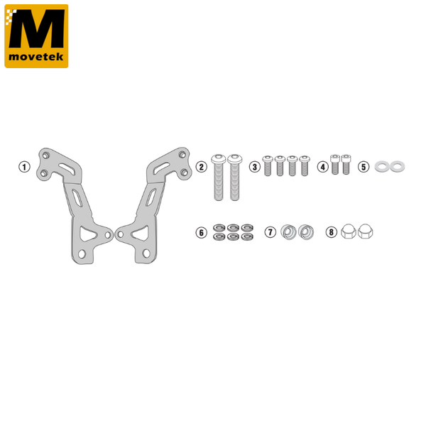 Bộ kit chuyên dụng Givi AL9051A Royal Enfield Interceptor 650 19-22
