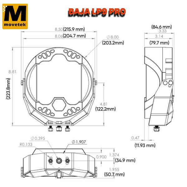 Đèn Baja Designs LP9 Pro