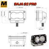 Baja S2 Pro Black Flush Mount