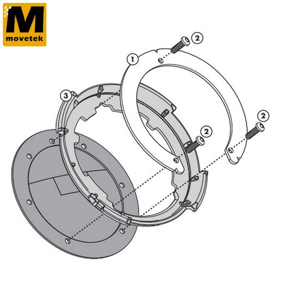 Mount gắn túi bình xăng Givi BF03