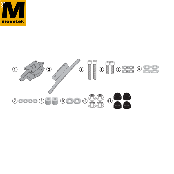 Bộ kit chuyên dụng Givi 2139KIT Yamaha Tracer 900 GT 18-20