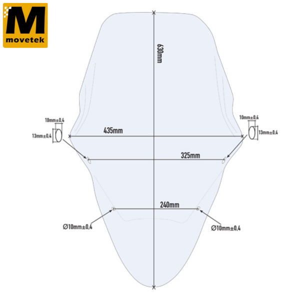 Kính chắn gió Givi D1136ST Honda PCX 125-150 14-17