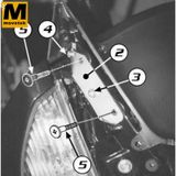 Bộ kit chuyên dụng Givi D214KIT Honda Silver Wing 400 06-09, Silver Wing 600 ABS 01-09