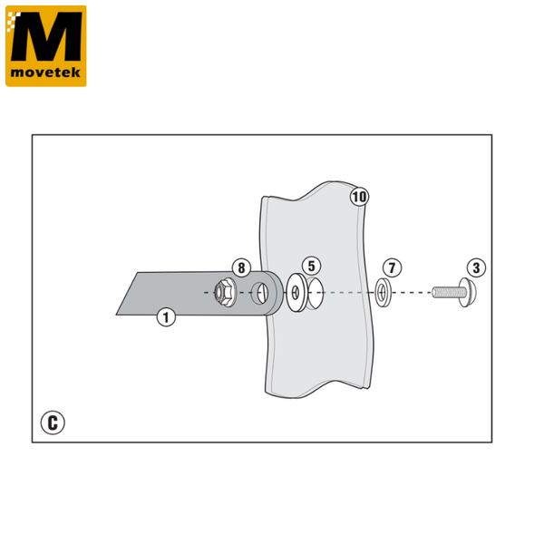 Bộ kit chuyên dụng Givi D5107KIT BMW F700GS 13