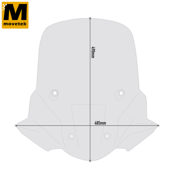 Kính chắn gió Givi D6415S Triumph Tiger 900 20-22