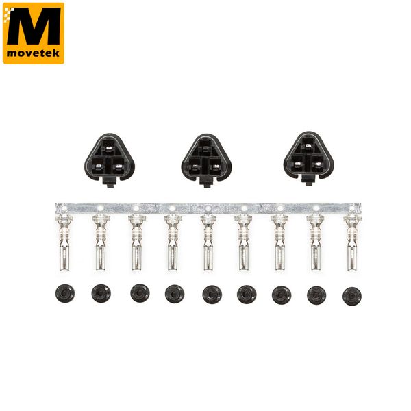 Bộ đầu nối đực MT 3 pin kèm chân chưa bấm dây (Bộ 3 cái)