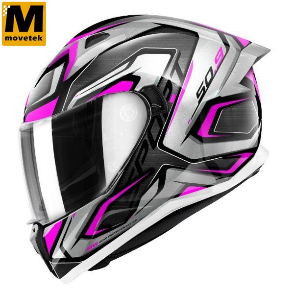 Mũ bảo hiểm fullface Givi 50.9 ATOMIC Grey Pink