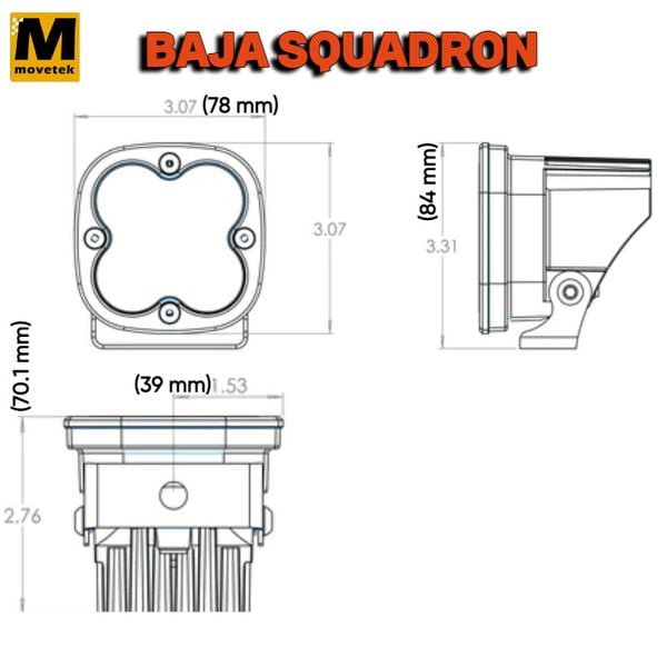 Đèn Baja Designs Squadron Racer