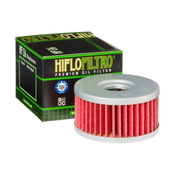 Lọc nhớt Hiflofiltro HF136 cho Suzuki 250cc - 350cc