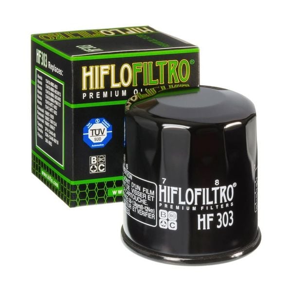 Lọc nhớt Hiflofiltro HF303 cho xe mô tô Honda, Yamaha, Kawasaki