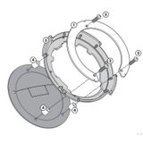 Ngàm túi bình xăng tanklock Givi BF01