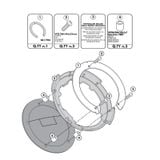 Ngàm túi bình xăng tanklock Givi BF04 MY