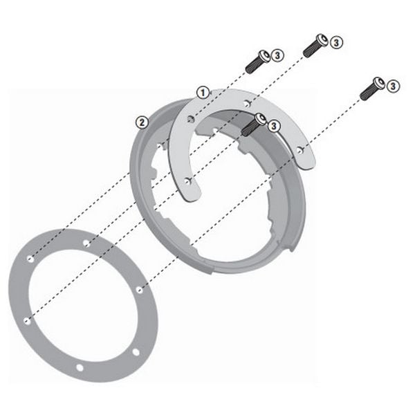 Ngàm túi bình xăng tanklock Givi BF17