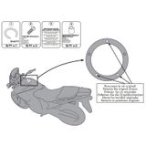 Ngàm túi bình xăng tanklock Givi BF20