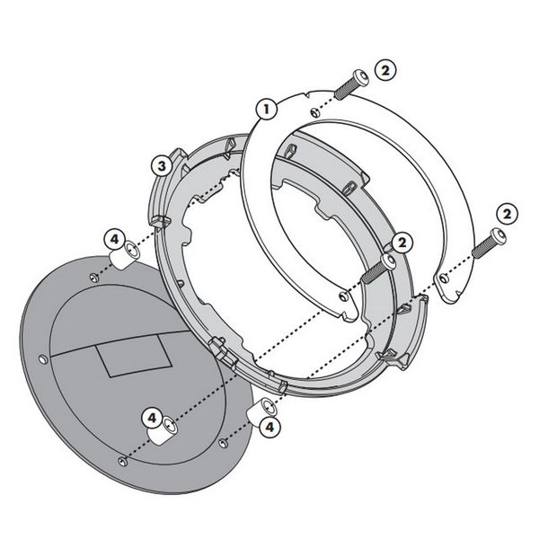 Ngàm túi bình xăng tanklock Givi BF20