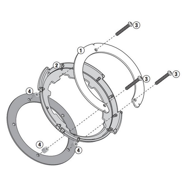 Ngàm túi bình xăng tanklock Givi BF23