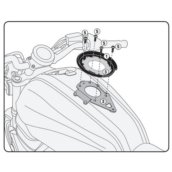 Ngàm túi bình xăng tanklock Givi BF24