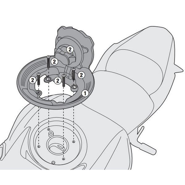 Ngàm túi bình xăng tanklock Givi BF28