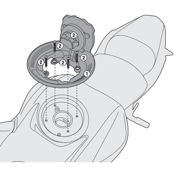 Ngàm túi bình xăng tanklock Givi BF29