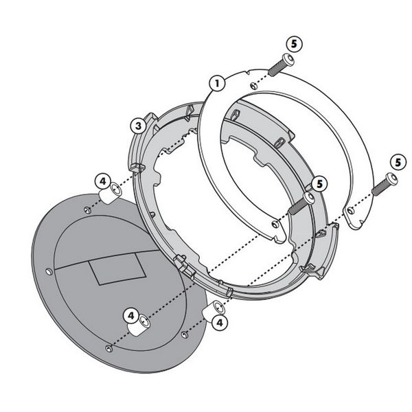 Ngàm túi bình xăng tanklock Givi BF30
