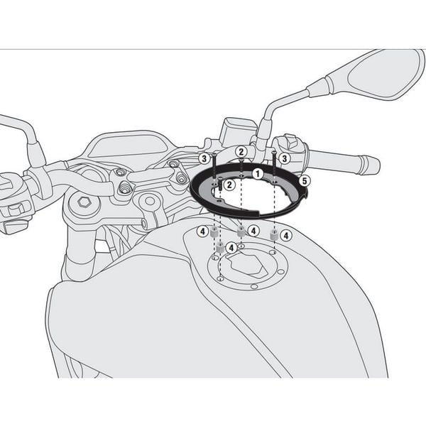 Ngàm túi bình xăng tanklock Givi BF31