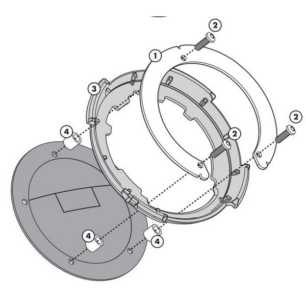 Ngàm túi bình xăng tanklock Givi BF35