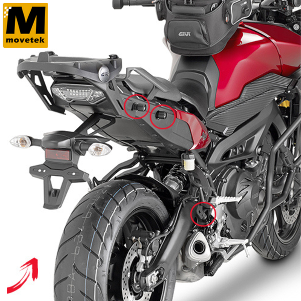 Khung hông Givi PLXR2122 cho thùng V35, V37 Yamaha Tracer 900, FJ-09 15-17
