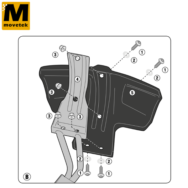 Bộ kit chuyên dụng Givi RM1156KIT Honda X-ADV, Forza 750 17