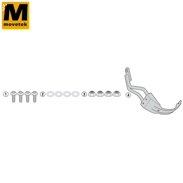 Bộ kit chuyên dụng Givi RM5126KIT BMW G310GS 17-18