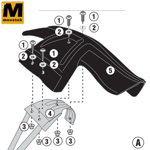 Bộ kit chuyên dụng Givi RM5126KIT BMW G310GS 17-18