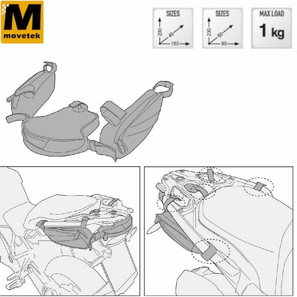 Túi đựng đồ nghề cho xe BMW GS GSA Givi XS315