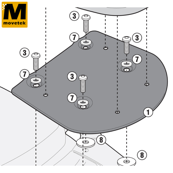 Baga sau Givi SR1125 Honda SH Mode 125 13-20