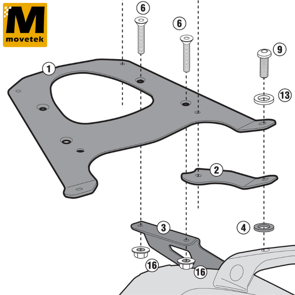 Baga sau Givi SR5105 BMW C600 Sport 12